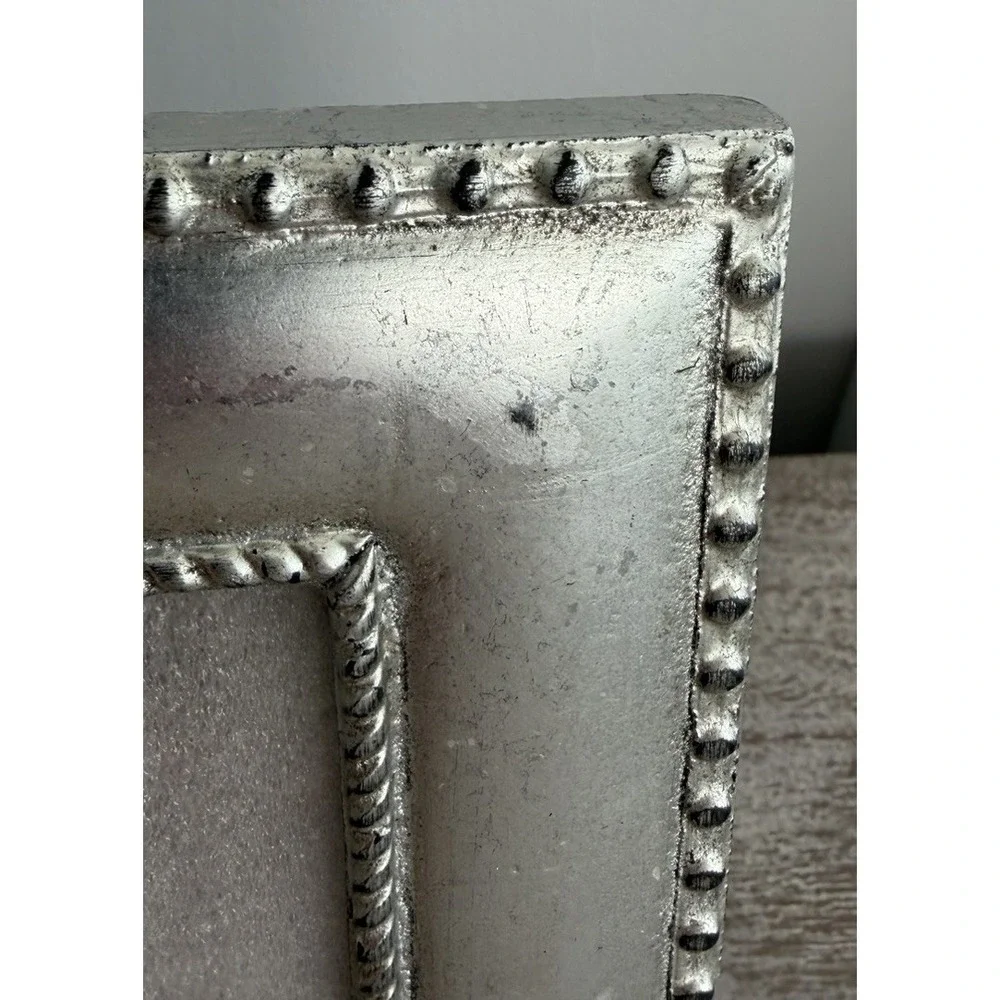 Set Of 2 Malden Silver Tone Picture Frames For 5x7 Photos Contemporary Classic